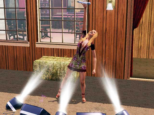 Sims 3: Женский сценический костюм суперзвезды.