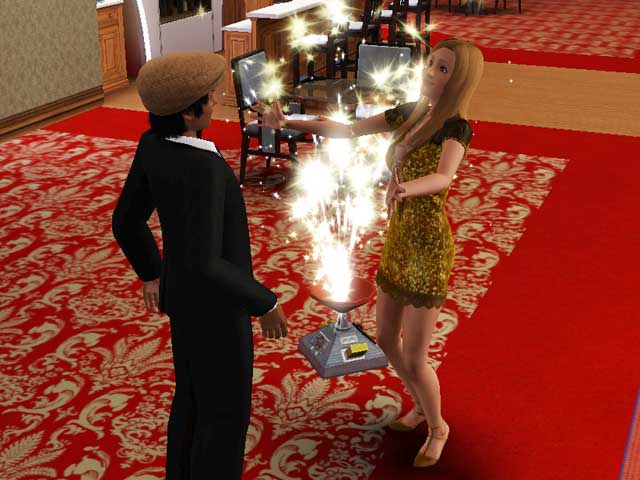 Sims 3: Женский сценический костюм главного исполнителя.