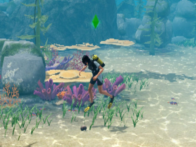 Sims 3: Под водой можно найти много всего интересного.