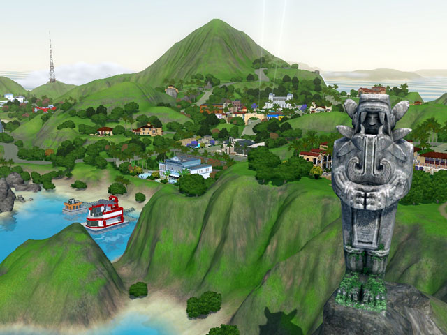 Sims 3: Город Исла Парадисо расположен на нескольких островах.