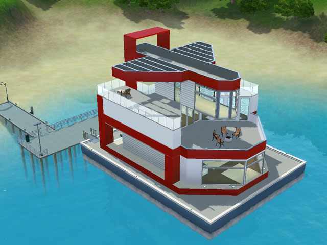 Sims 3: Плавучий дом можно пришвартовать в любом свободном порту.