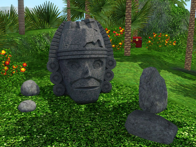 Sims 3: Обломки статуи на острове Кристалл.