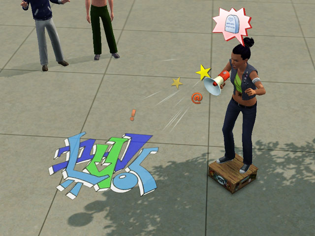Sims 3: Стрит-арт – это так по-бунтарски!