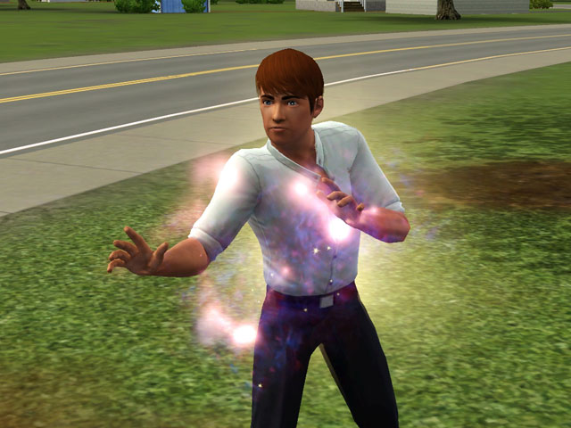 Sims 3: Награда «Руки-магниты» позволяет ведьмам колдовать без волшебной палочки.