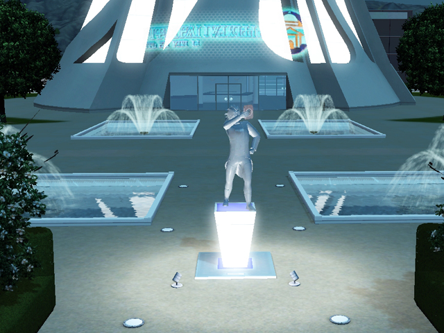 Sims 3: Статуя персонажа может занять свое место в мемориальном парке.