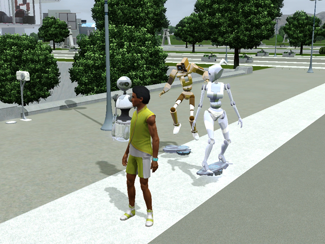 Sims 3: Персонаж обязательно захочет окружить себя толпой плюмботов.