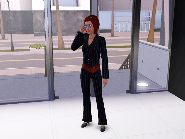 Sims 3: Женская униформа исполнительного продюсера.