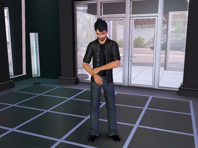 Sims 3: Мужская униформа технического директора.