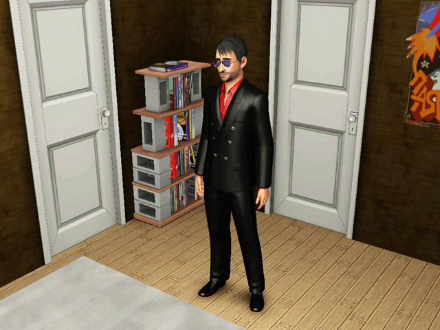Sims 3: Мужская униформа исполнительного продюсера.