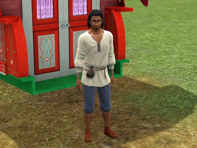 Sims 3: Мужская униформа чтеца гороскопов.