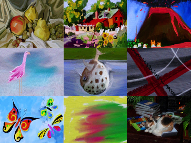 Sims 3: Примеры картин маленького размера.