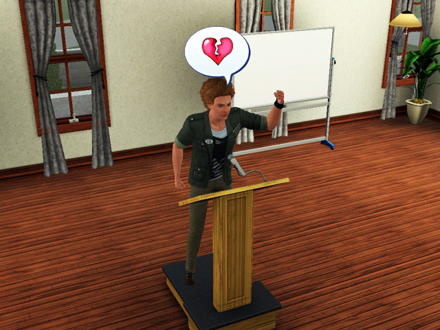 Sims 3: Бунтарь не упустит возможности рассказать всем, что не так с этим миром.