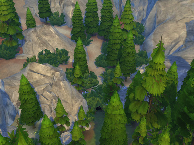 Sims 4: Замаскированный вход в секретную локацию Гранит Фоллз.