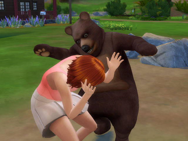 Sims 4: Костюм медведя будит в персонажах их звериную сущность.