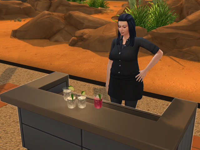 Sims 4: Женская униформа сочного начальника.