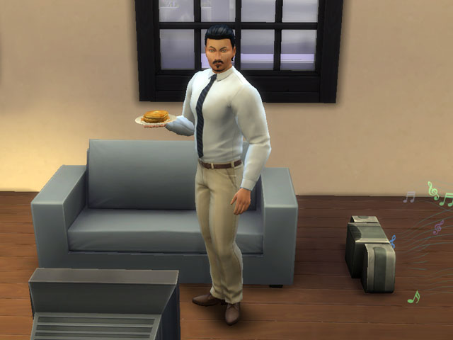 Sims 4: Мужская униформа руководителя центра управления.