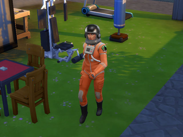 Sims 4: Женская униформа космического курсанта.