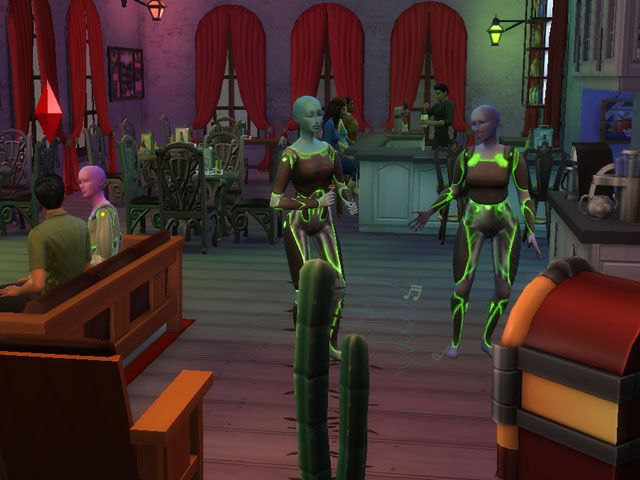 Sims 4: Инопланетяне уже в городе.