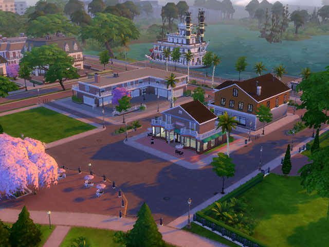 Sims 4: В Магнолия Променейд находятся самые фешенебельные магазины.
