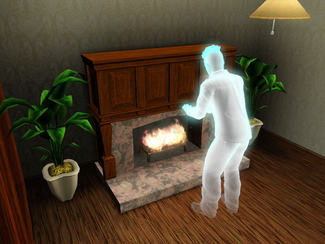 Sims 3: Призраки погибших от холода персонажей все время мерзнут.