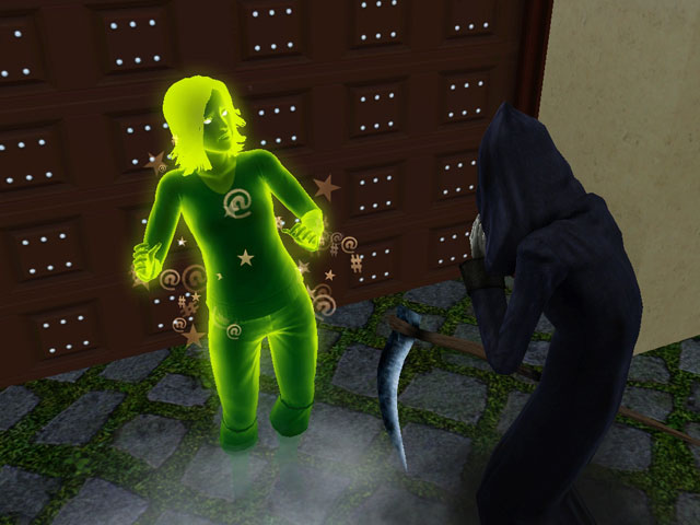 Sims 3: Призрак бунтаря, погибшего от разглагольствований.