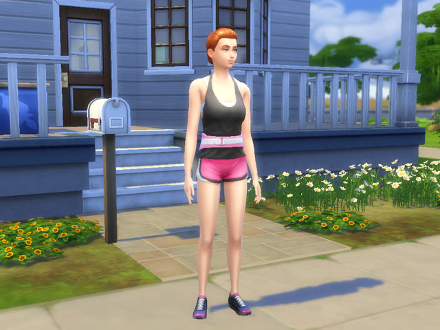 Sims 4: Женская униформа личного тренера.
