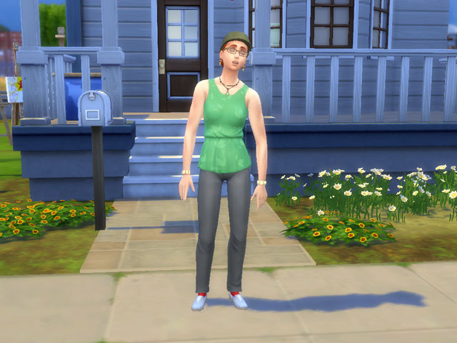 Sims 4: Женская униформа куратора композиции.
