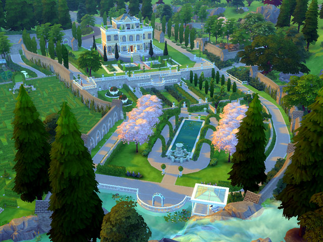 Sims 4: Поместье-музей Фон Хонт Естейт с огромным лабиринтом и привидениями – одна из главных достопримечательностей Винденбурга.