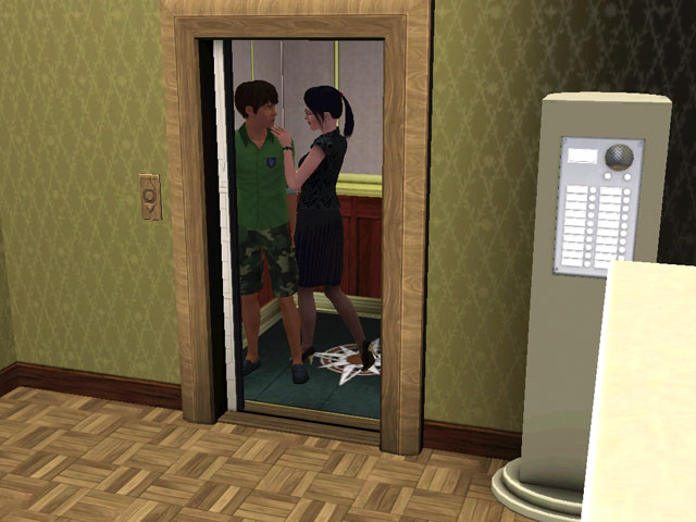 Sims 3: Секс в лифте небоскреба