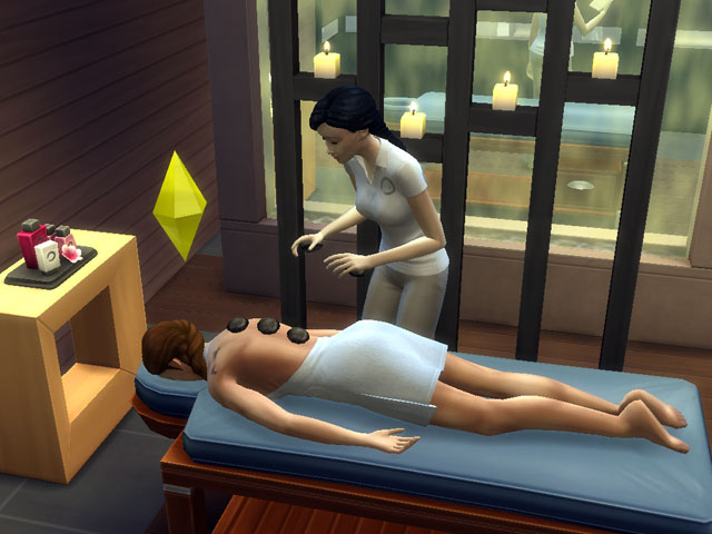 Sims 4: Со временем персонаж научится делать массаж не хуже профессиональных массажистов из салона.