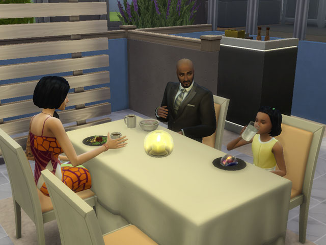 Sims 4: Посетители часто приходят в ресторан всей семьей.