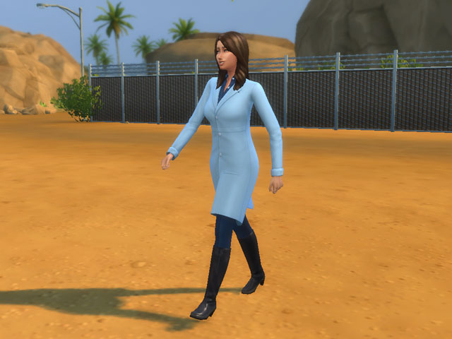Sims 4: Женская униформа лаборанта.