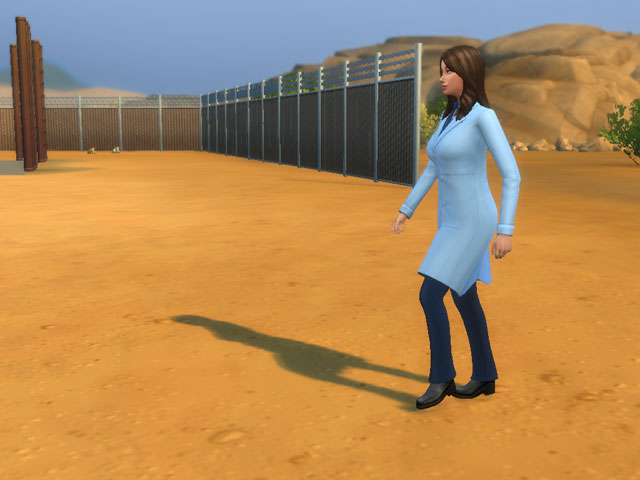 Sims 4: Второй вариант женской униформы лаборанта.
