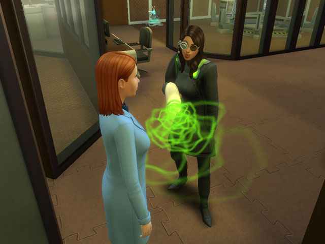 Sims 4: Женская униформа исследователя внеземных цивилизаций.