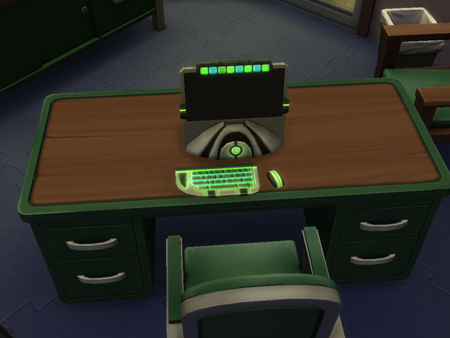 Sims 4: Стильный компьютер «Не от мира сего».