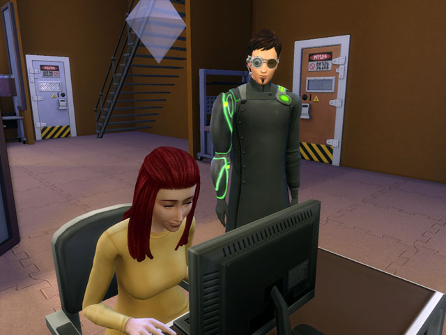 Sims 4: Мужская униформа исследователя внеземных цивилизаций.