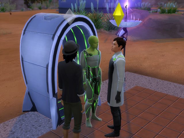 Sims 4: Мужская униформа начальника лаборатории.
