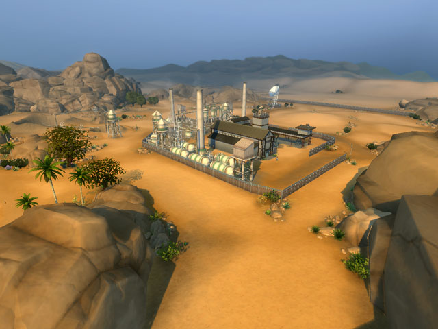 Sims 4: Лаборатория «Симы будущего» находится в пустыне.