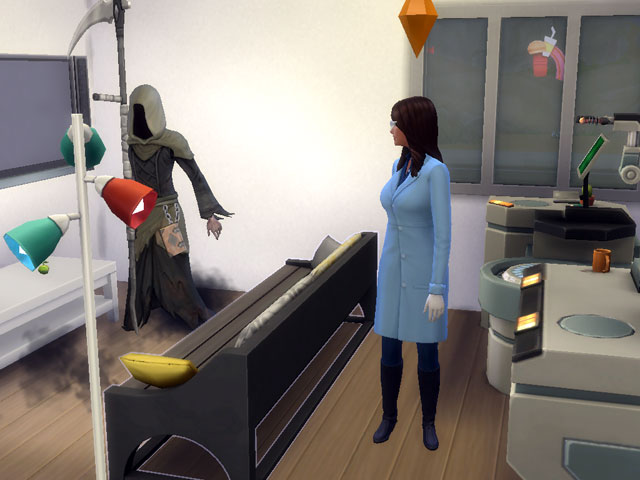 Sims 4: В доме ученого часто появляются необычные гости.