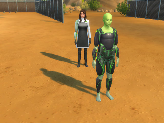 Sims 4: Женская униформа начальника лаборатории.