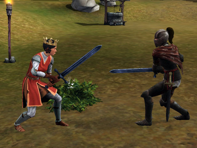 Sims Medieval: Монарх должен завоевать право на меч из Стольного. В прямом смысле...