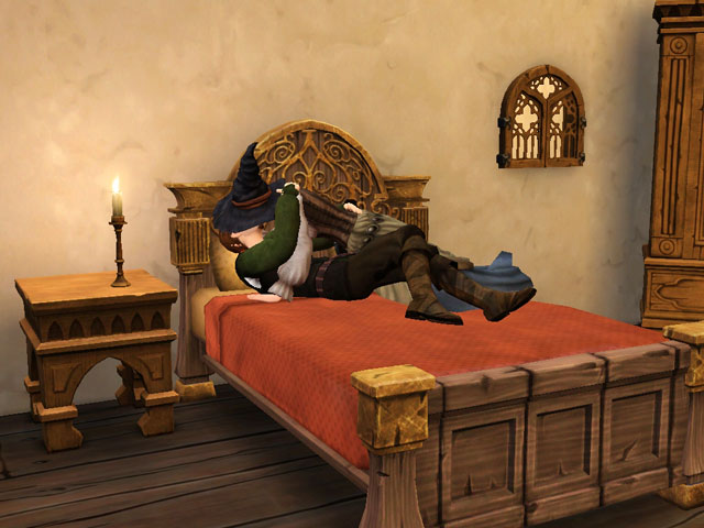 Sims Medieval: И не только целоваться... Будем надеяться, жена пациента не будет ревновать.