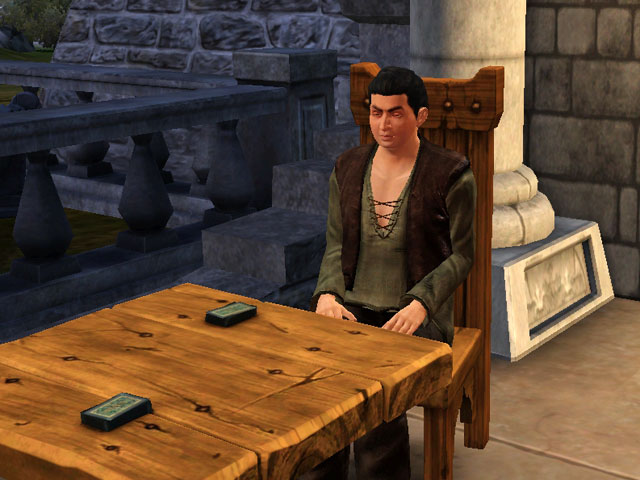 Sims Medieval: Гость не заставил себя долго ждать.