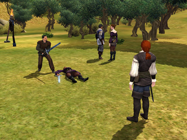 Sims Medieval: Во время бунта стражников в городе появились бандиты. Как они так быстро обо всем узнали?