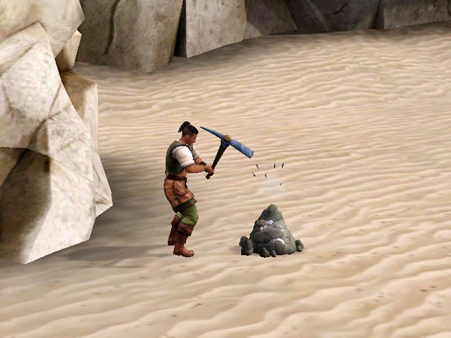 Sims Medieval: Полезную руду можно добывать по всему городу.