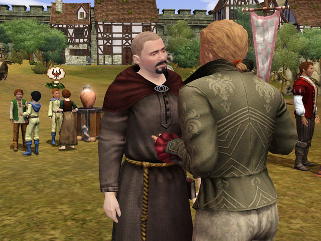 Sims Medieval: Недальновидный монарх может разогнать импровизированную школу.