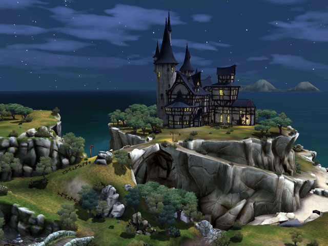 Sims Medieval: Башня мага и лечебница лекаря.