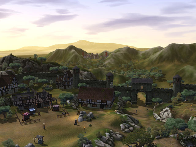 Sims Medieval: Когда Королевство станет больше, вокруг него появятся стены.