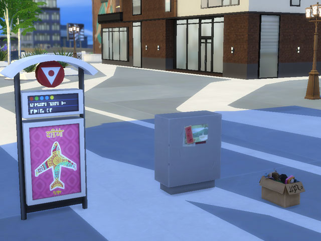 Sims 4: Плакаты нужно обдирать с железных ящиков на улицах Сан Мишуно.