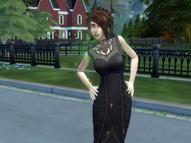 Sims 4: Солнце губительно для вампиров.